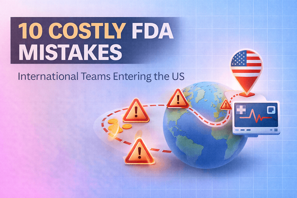 10 Expensive Mistakes International Medical Device Manufacturers Make Entering the US Market