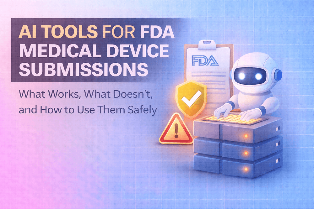 AI Tools for FDA Medical Device Submissions: What Works, What Doesn't, and How to Use Them Safely