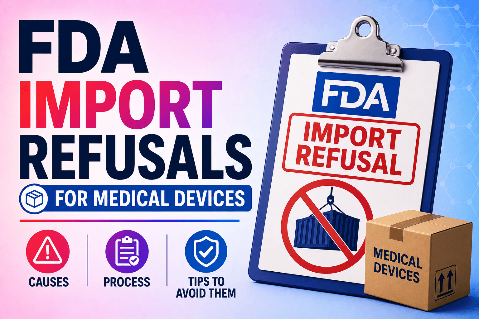 FDA Import Refusals for Medical Devices: Causes, Process, and Tips to Avoid Them