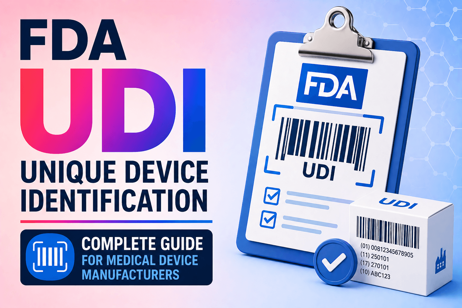 FDA Unique Device Identification (UDI): Complete Guide for Medical Device Manufacturers